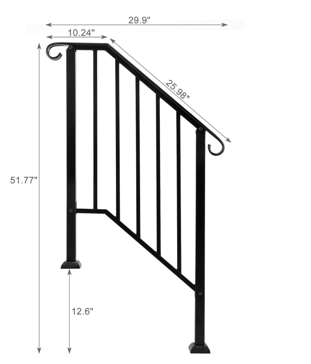 Stair Case Railing (2-3 Steps)