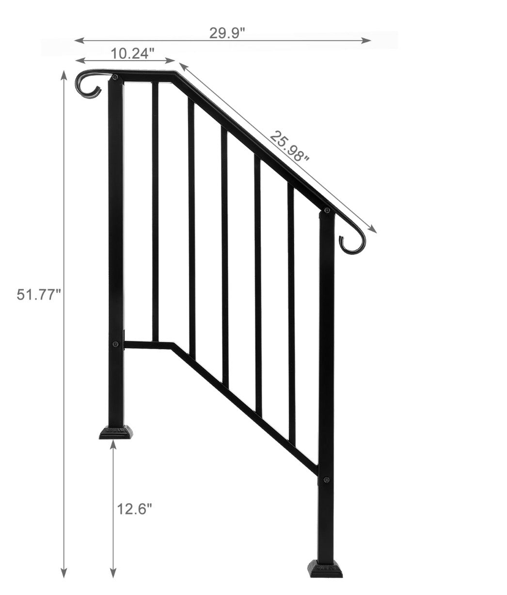 Stair Case Railing (2-3 Steps)