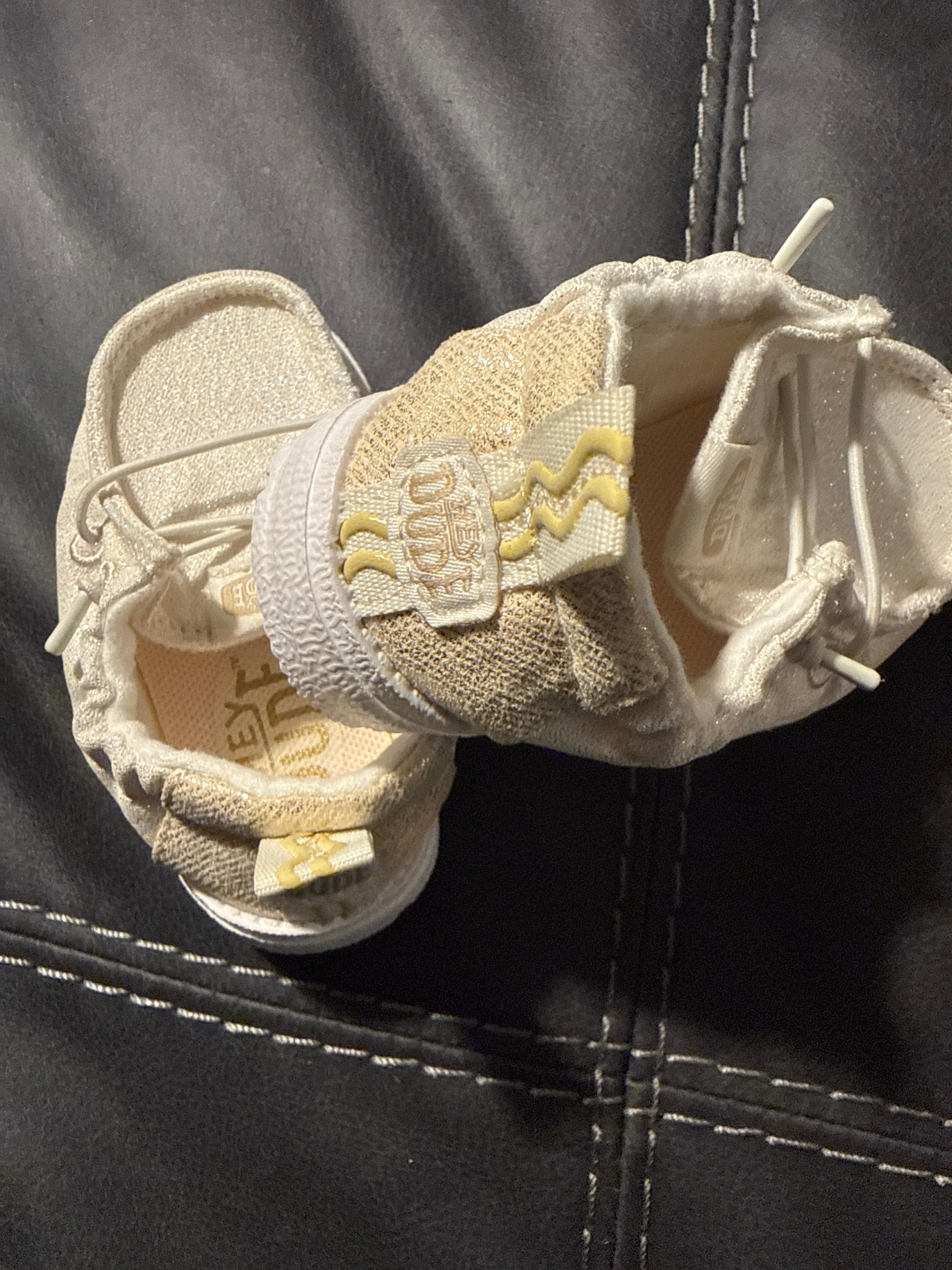 Hey Dude Baby Shoes - Champagne Sparkle - Size C2