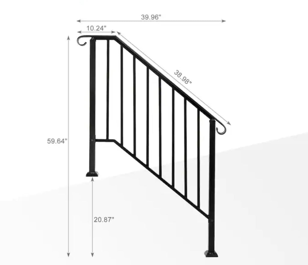 Stair Case Hand Rail (4-5 Steps)