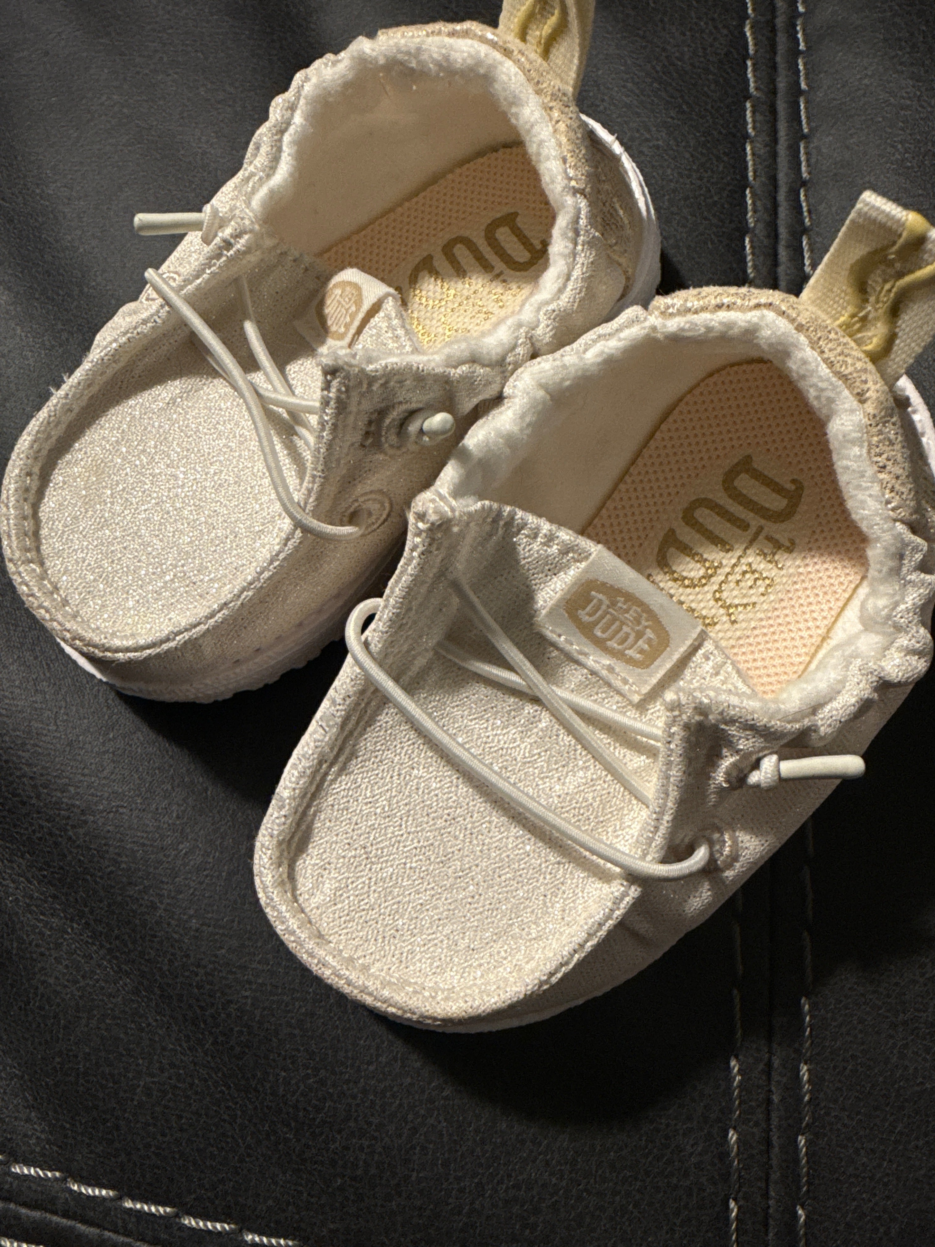 Hey Dude Baby Shoes - Champagne Sparkle - Size C2