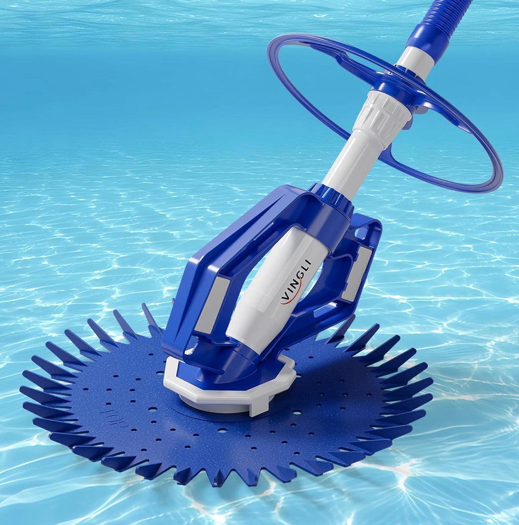 Pool Vacuum Cleaner Automatic Sweeper Swimming Pool Creepy Crawler Vacuum with 33FT Hoses