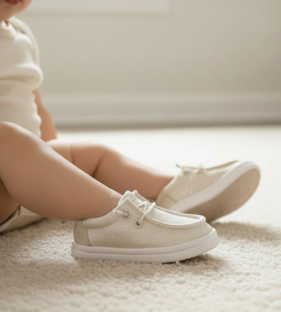 Hey Dude Baby Shoes - Champagne Sparkle - Size C2