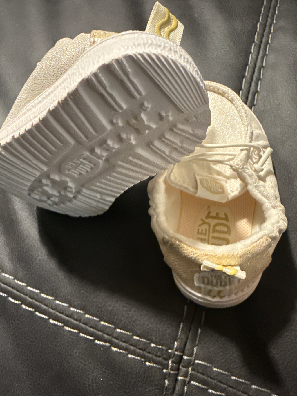 Hey Dude Baby Shoes - Champagne Sparkle - Size C2