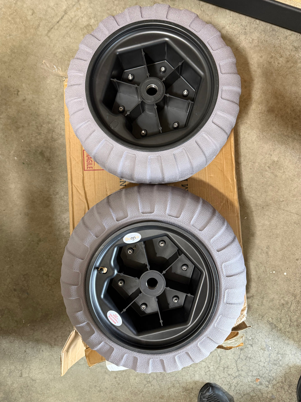 BONNLO 16 Inch Balloon Wheels - 2 Pack Beach Sand Tires